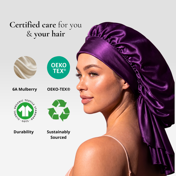 RoyalSilky Mulberry Silk Bonnet - Purple