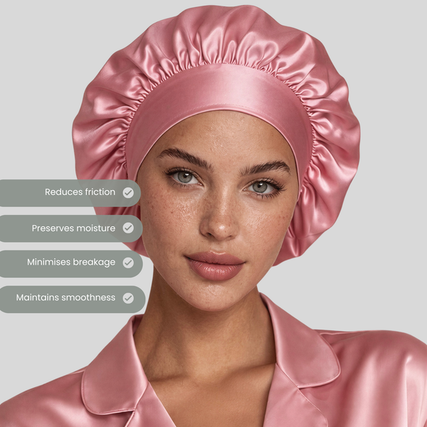 RoyalSilky Mulberry Silk Bonnet - Rose